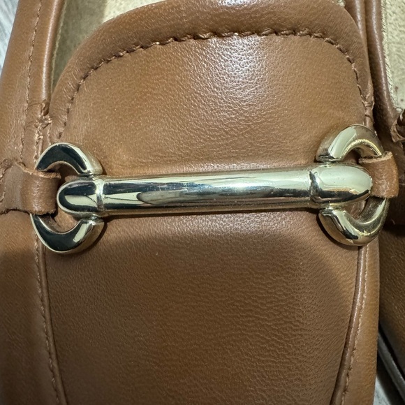 Naturalizer Lottina Brown Leather Loafers | Gold Bit | Size 6.5 / 37.5 - Picture 2 of 6